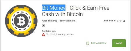 New Bit Money Click Earn Free Cash With Bitcoin App Review - 