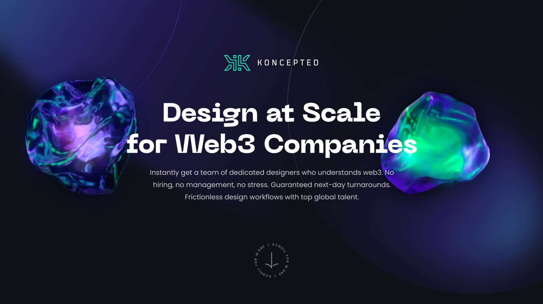 Koncepted - Design at Scale for Web3 Companies